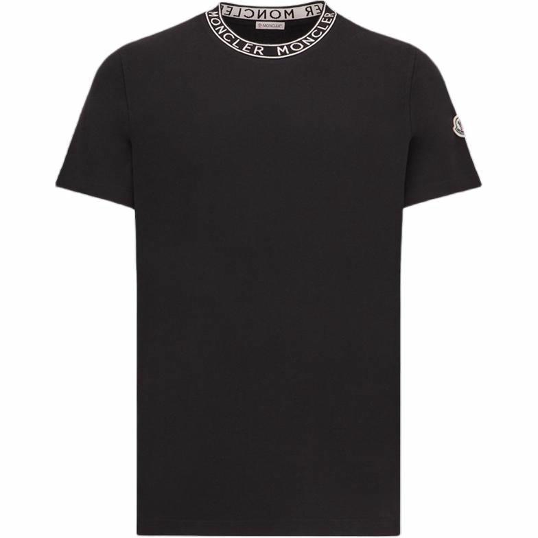 Мужская футболка Moncler Logo T-Shirt (черная)