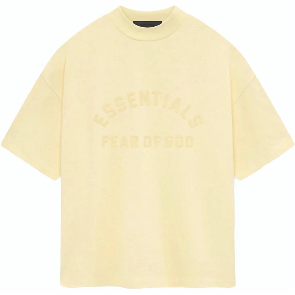 Мужская футболка Fear of God Essentials SS24 Crewneck T-Shirt (желтая)