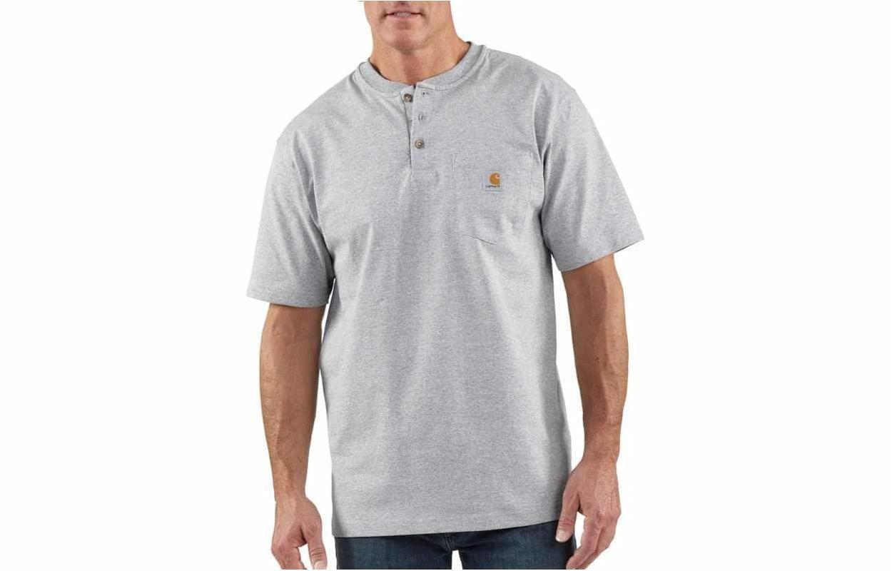 Мужская футболка Carhartt K84 Loose Fit (серая)
