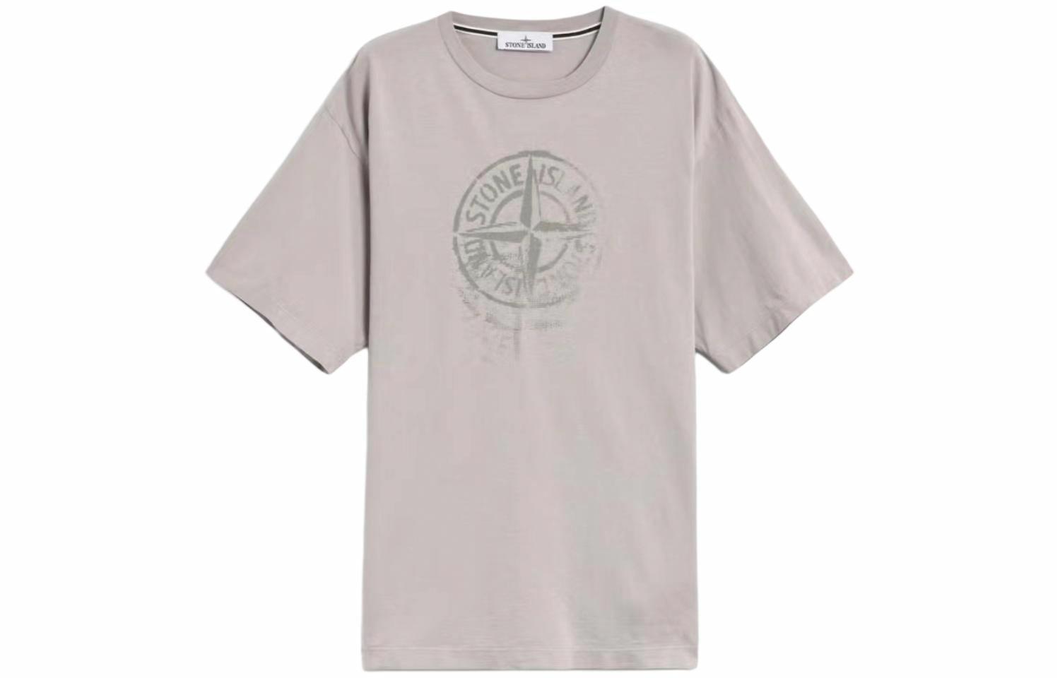 Мужская футболка STONE ISLAND SS24 (серая)