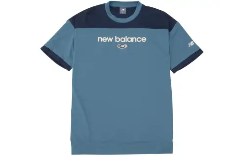 New Balance Linear T Shirt Unisex Blue