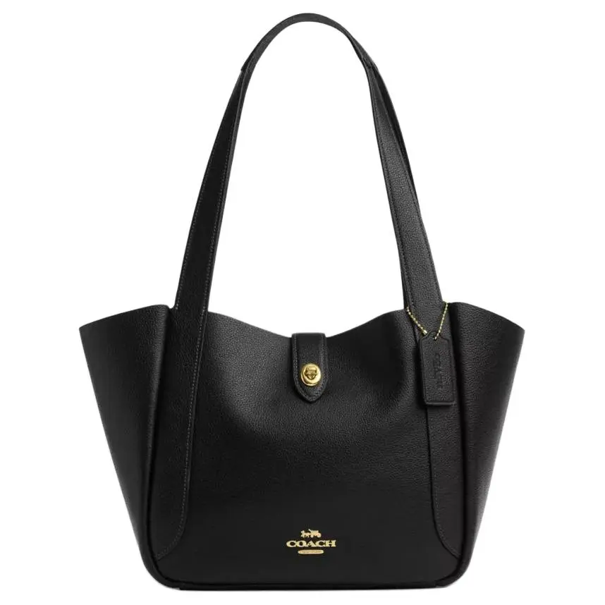 COACH Hadley Double Sided Leather Tote Bag, Shopping Bag, Handbag, Shoulder Bag Large Women's Black