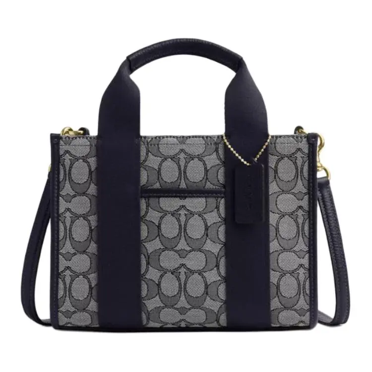 COACH Smith Litchi Grain Leather Tote Bag, Shopping Bag, Crossbody Bag, One Shoulder Bag, Handbag Medium Women's Black