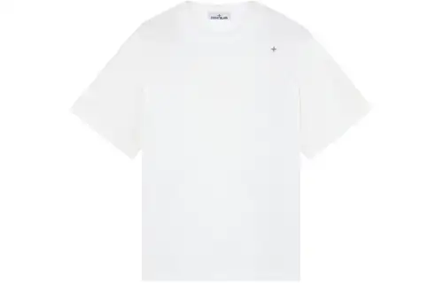 Stone Island embroidered-logo cotton T-shirt