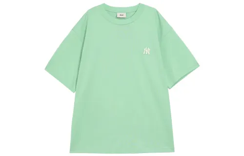 MLB New York Yankees T Shirts Unisex Green Crew Neck Moderate Straight Fit