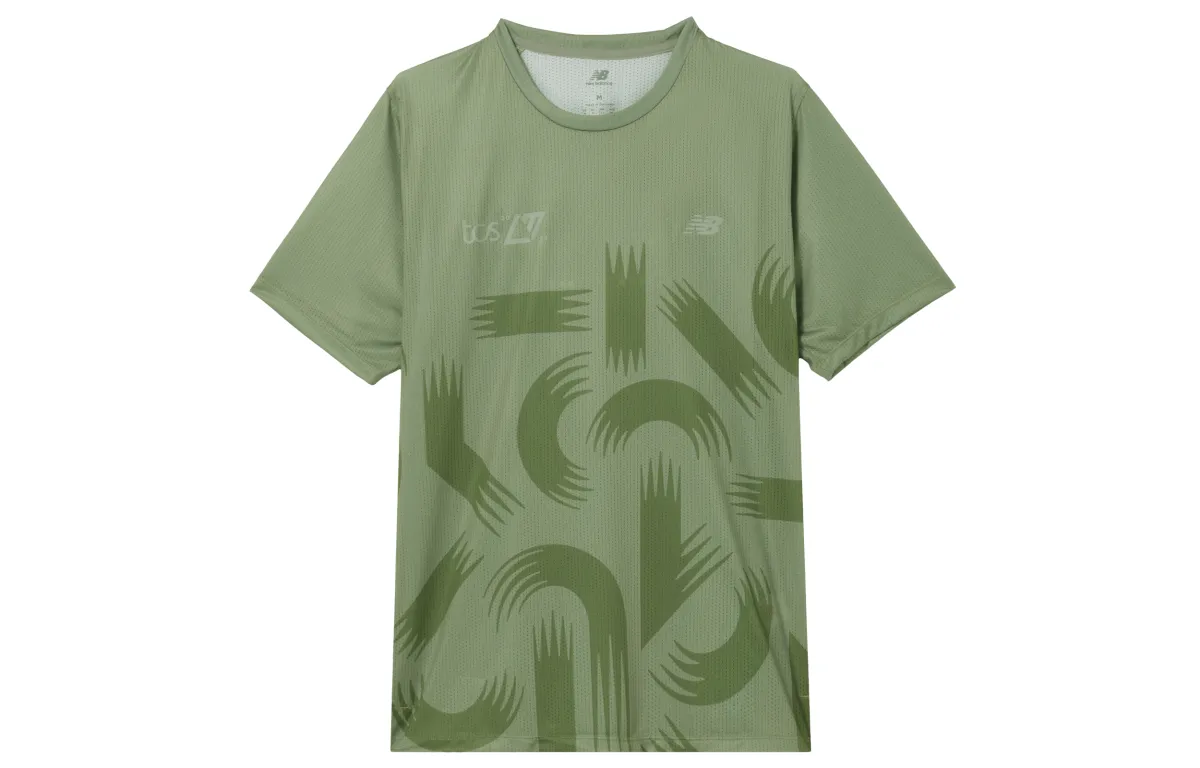 New Balance NB Athletics T Shirt Men's Dark Peridot