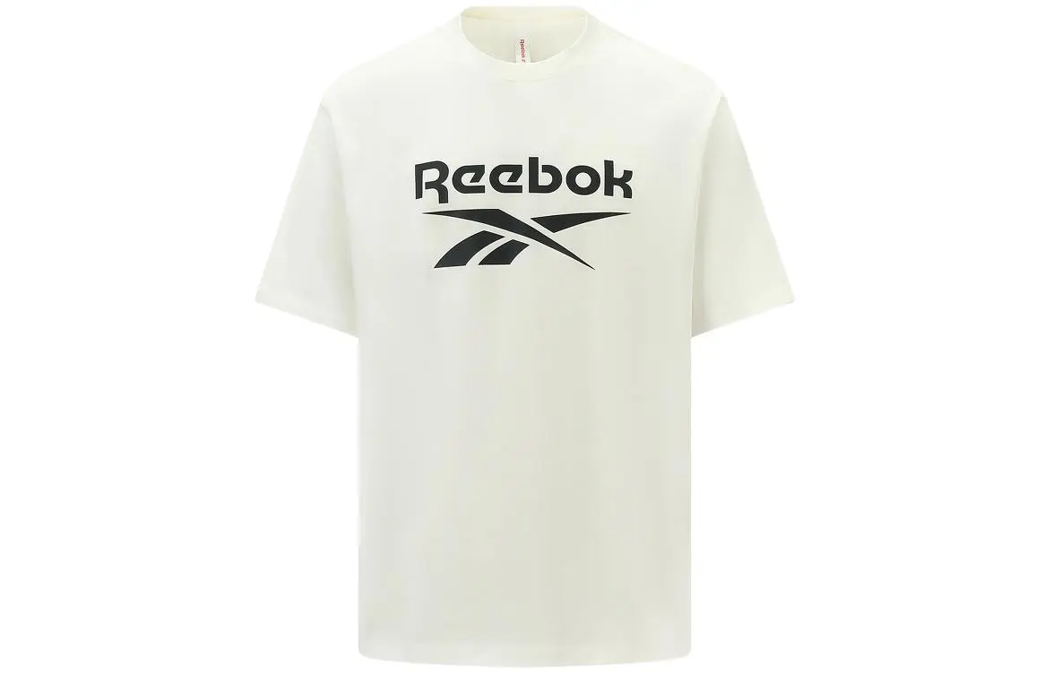 Reebok T-Shirts Unisex White Crew Neck Moderate