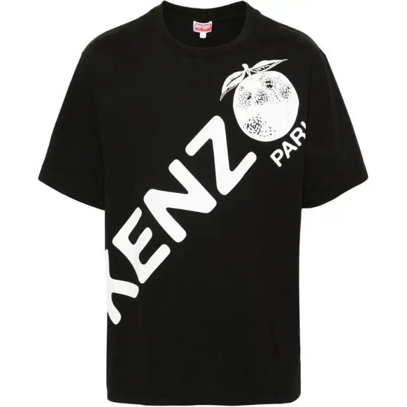 KENZO Logo Printed Crewneck T-Shirt