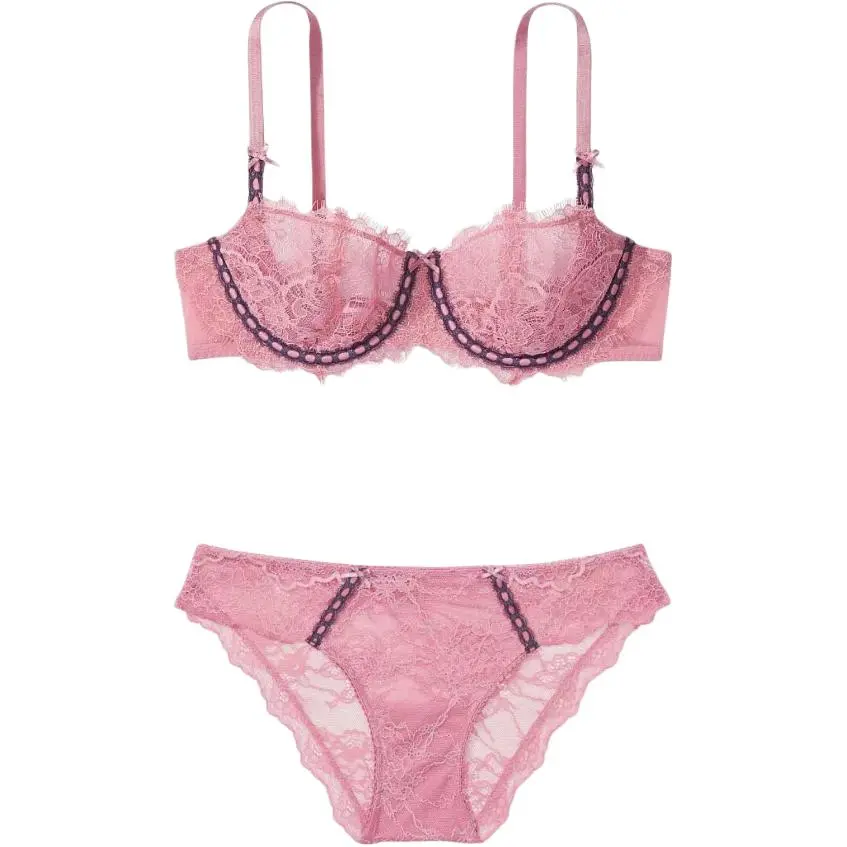 Victoria's Secret Underwear Set Women's Dark Pink