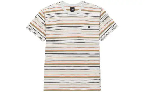 Vans CULLEN T Shirts Men's Light Aqua Green Crew Neck Moderate Straight Fit