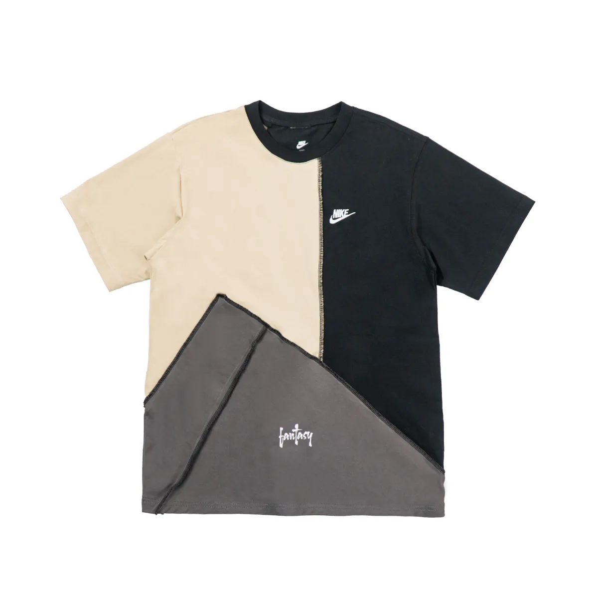 Nike T-Shirts Unisex Black Crew Neck Moderate Straight Fit