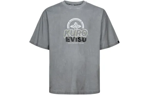 EVISU T Shirts Men's Crew Neck Moderate Straight Fit