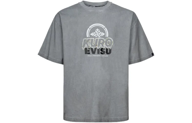 EVISU T Shirts Men's Crew Neck Moderate Straight Fit