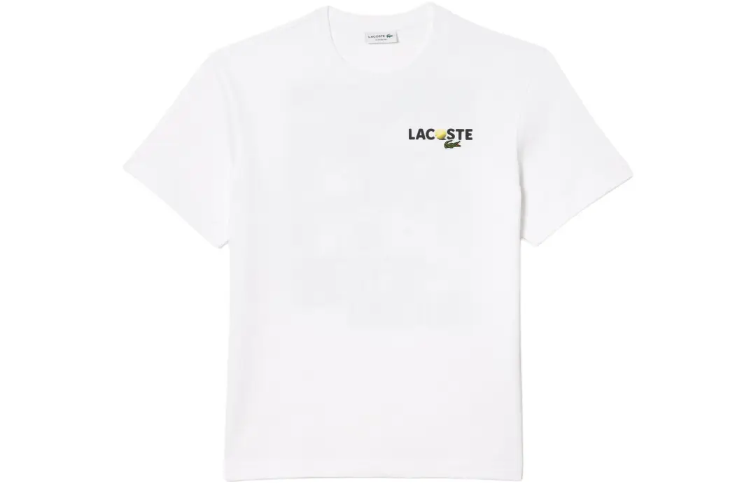 LACOSTE Graphic print Cotton T shirt