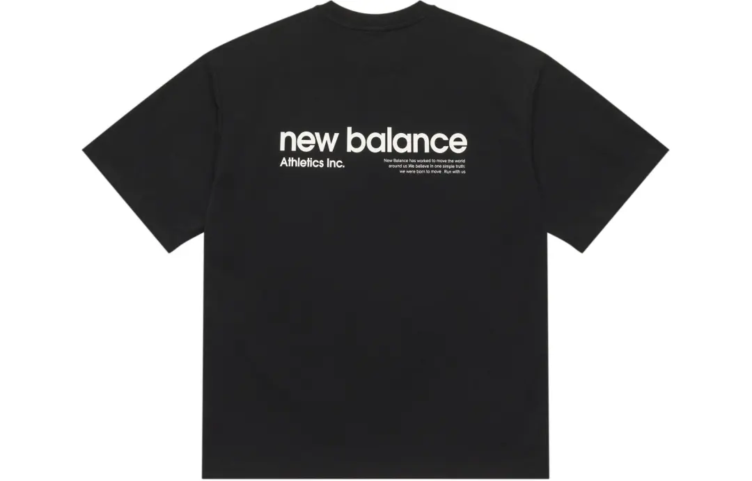 New Balance T Shirt Unisex Charcoal Black