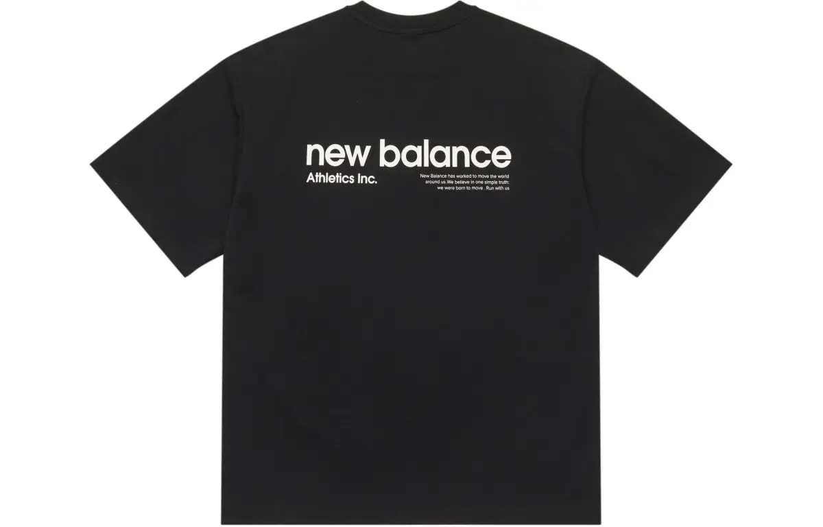New Balance T Shirt Unisex Charcoal Black
