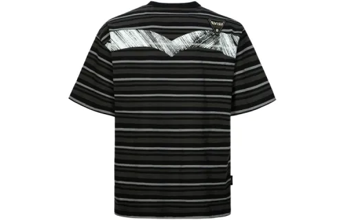 EVISU T Shirt Men's Black Stripes
