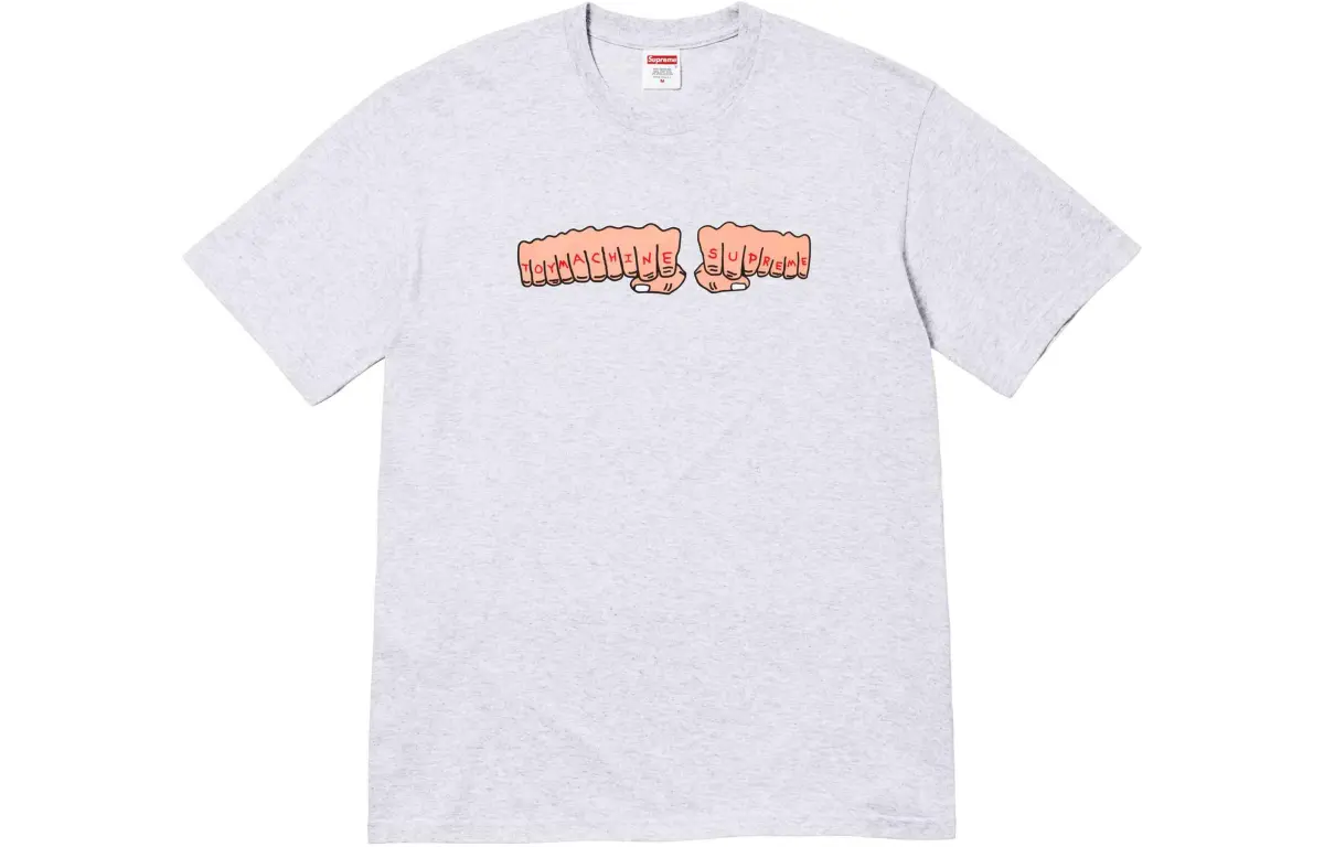 Supreme Toy Machine Fist Tee Burnt Red