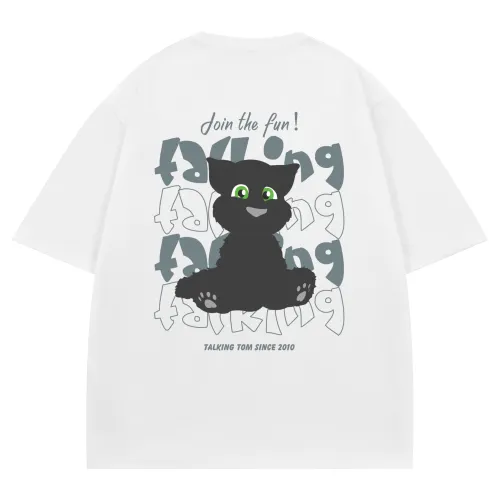 TALKING TOM T Shirts Unisex Crew Neck Moderate Straight Fit