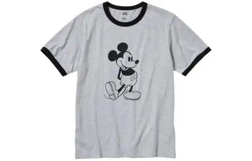 UNIQLO x Mickey Stands UT T Shirt Unisex Gray
