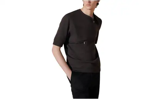 HERMES SS24 T Shirt Men's Liquorice