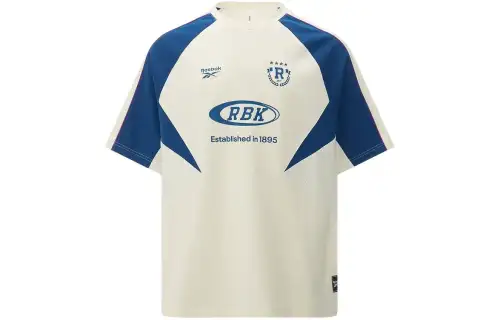Reebok T Shirt Unisex Beige/Blue
