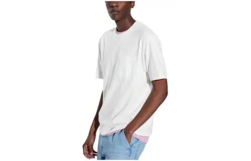 UNIQLO T Shirts Unisex Ivory Crew Neck Moderate Other