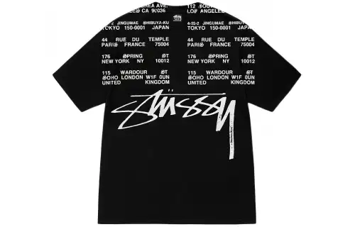 Stussy Locations Pigment Dyed T shirt