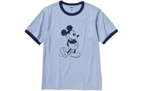 UNIQLO UT T Shirt Unisex Aqua Blue