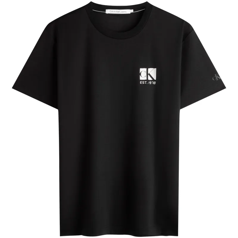 Calvin Klein T-Shirts Men's Crew Neck Moderate Straight Fit