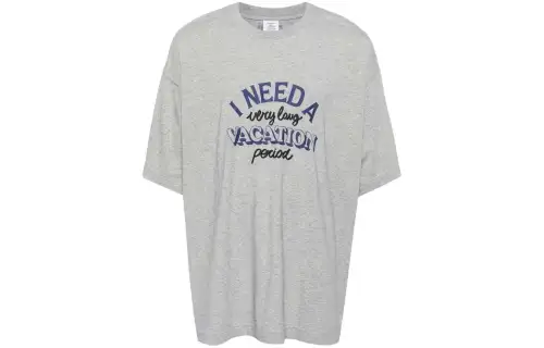 Vetements Slogan print Cotton T shirt