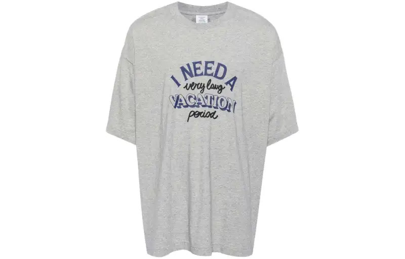 Vetements Slogan print Cotton T shirt