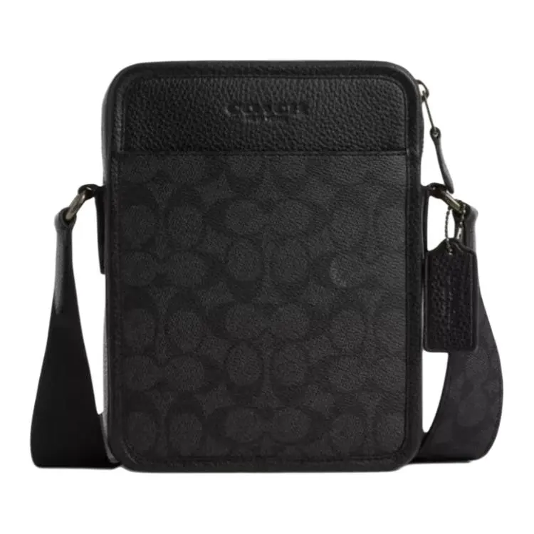 COACH Sullivan Coated Canvas Crossbody Bags Small Men's Black