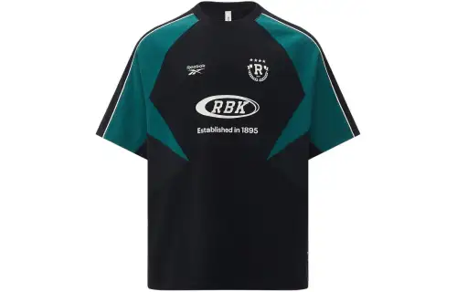 Reebok T Shirt Unisex Black/Green