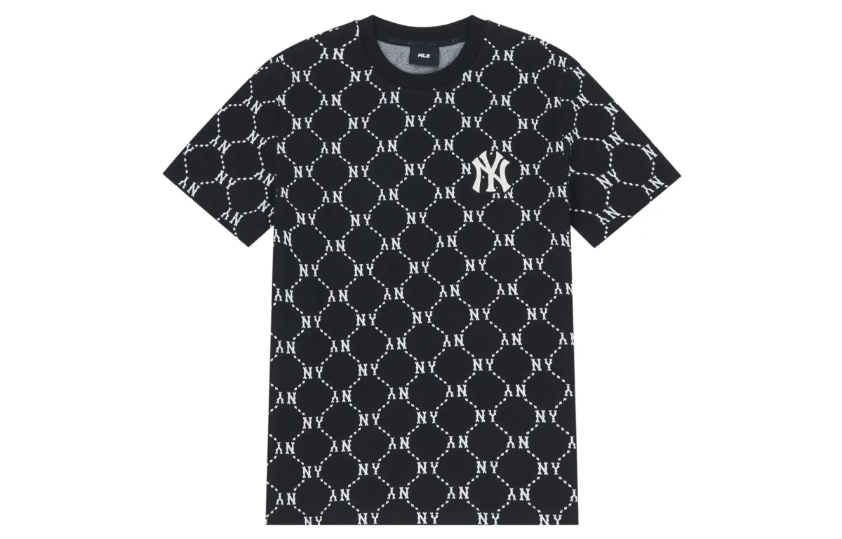MLB MONOGRAM T Shirt Unisex Black