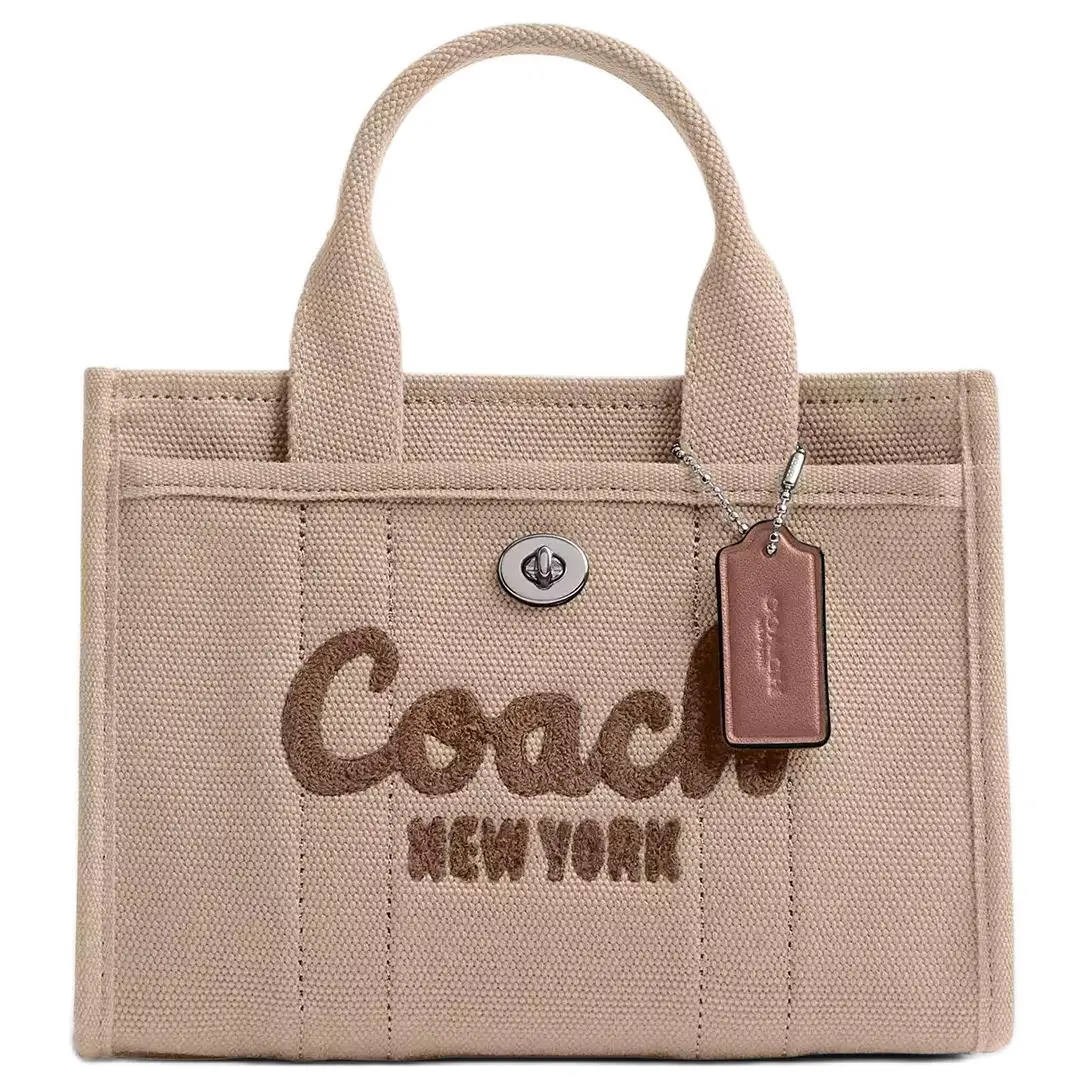 COACH Cargo Canvas Handbag Small Women's Light Khaki