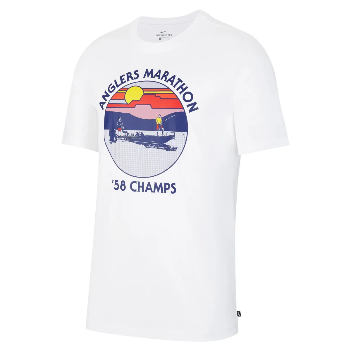 Nike T-Shirts Men's White Crew Neck Moderate