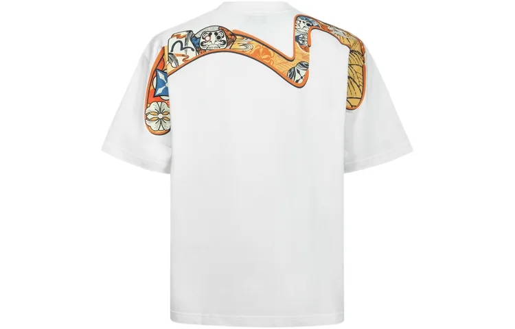 EVISU T Shirts Men's Crew Neck Moderate Straight Fit