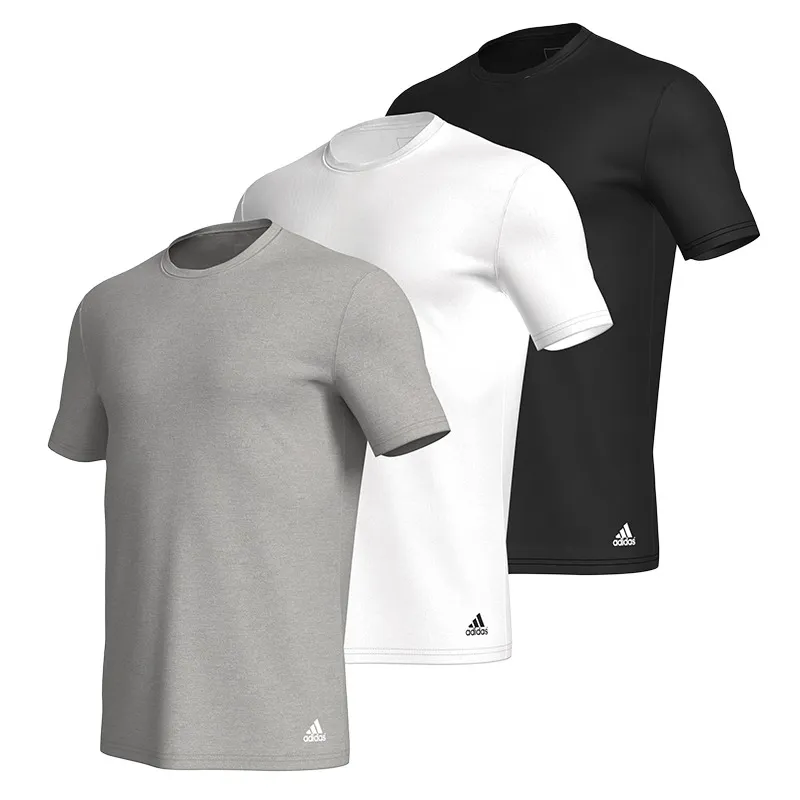 Adidas Regular T Shirt Men's Black White Gray