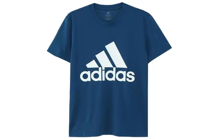Adidas Set in Sleeve T Shirt Men's Blue