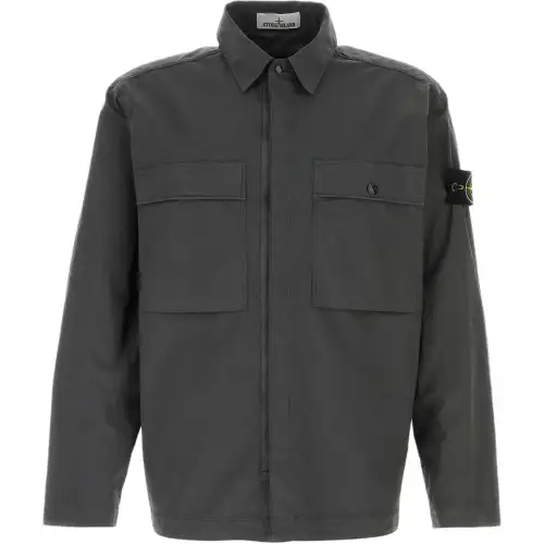 STONE ISLAND Poplin Shirt Jacket