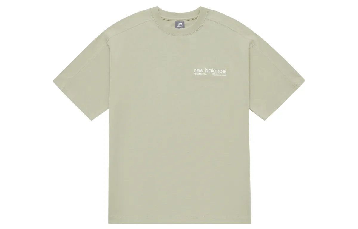 New Balance Drop Shoulder Sleeve T Shirt Unisex Mint Green