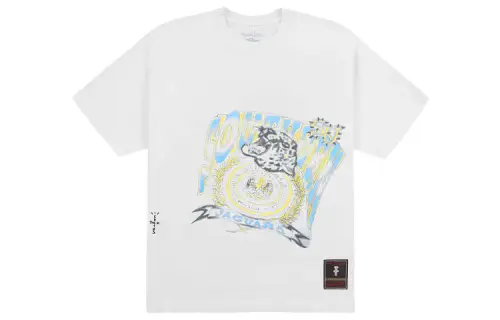 Travis Scott X Mitchell & Ness Southern University Jaguars Hand Drawn T Shirt