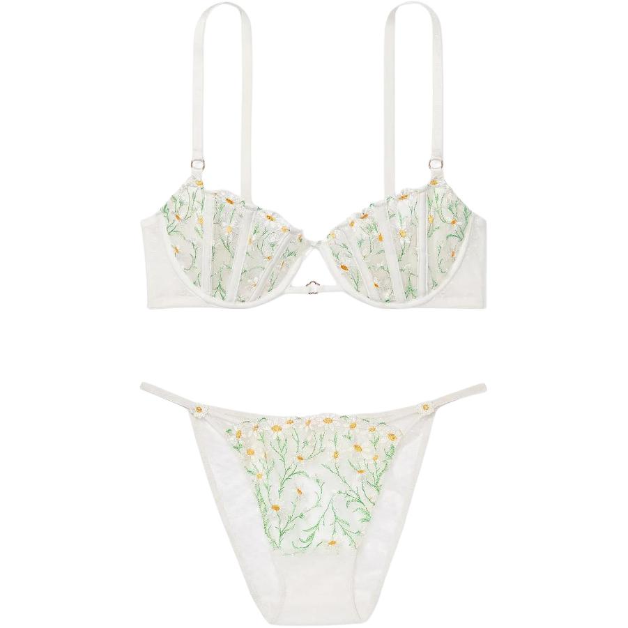 Женский комплект белья Victoria's Secret V-Hardware (белый)