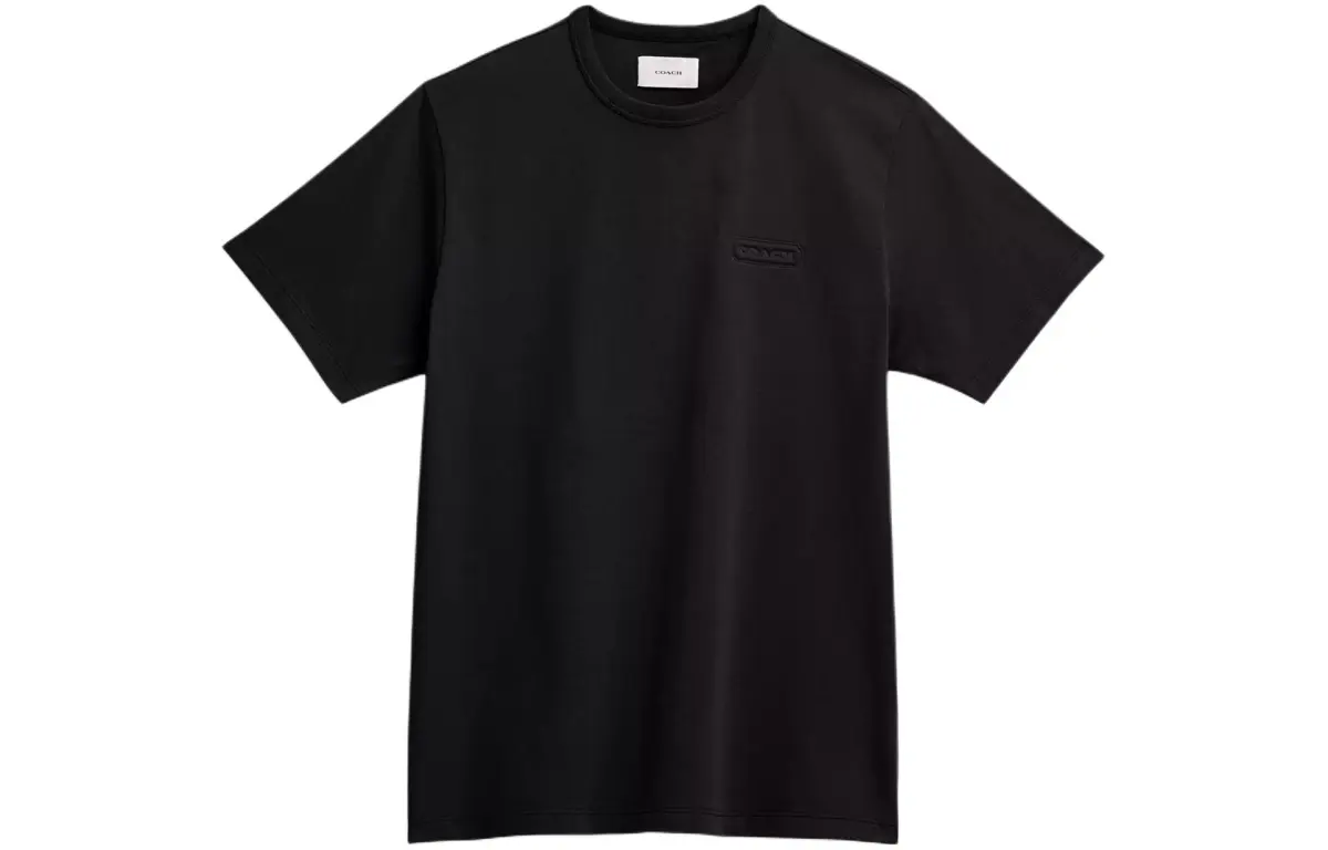 COACH T-Shirts Unisex Black Crew Neck Moderate