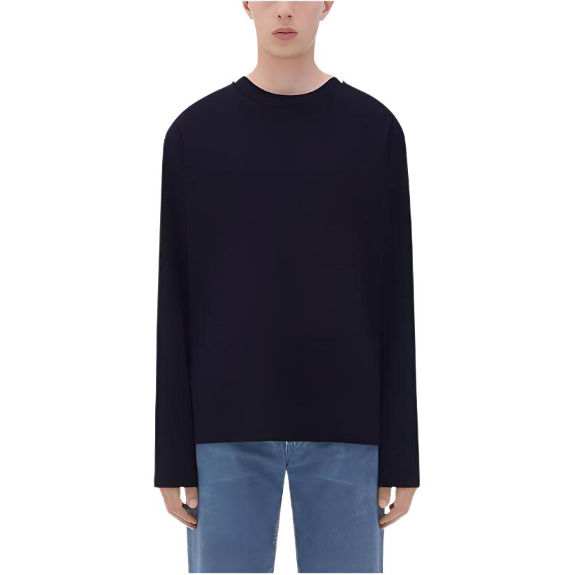 Bottega Veneta Fluid Jersey T Shirt T Shirt Men's Marine Blue
