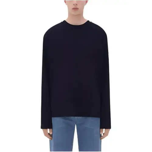 Bottega Veneta Fluid Jersey T Shirt T Shirt Men's Marine Blue