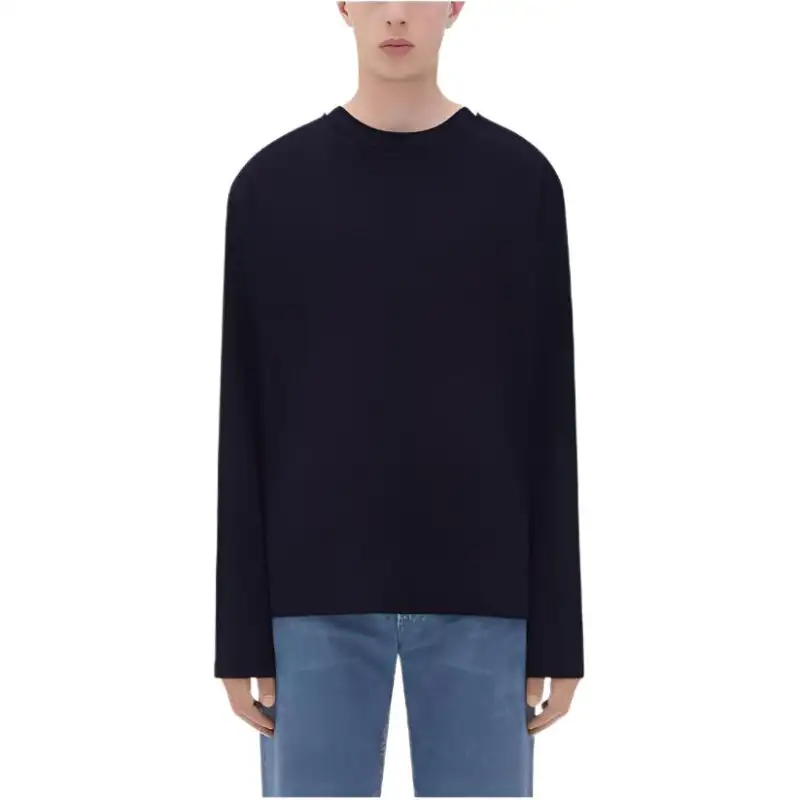 Bottega Veneta Fluid Jersey T Shirt T Shirt Men's Marine Blue