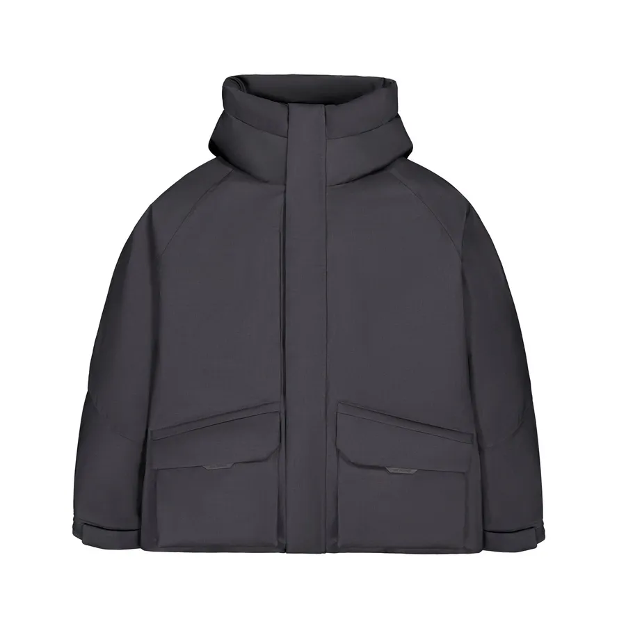 New Balance NB Grey Down Jacket Unisex Dark Gray