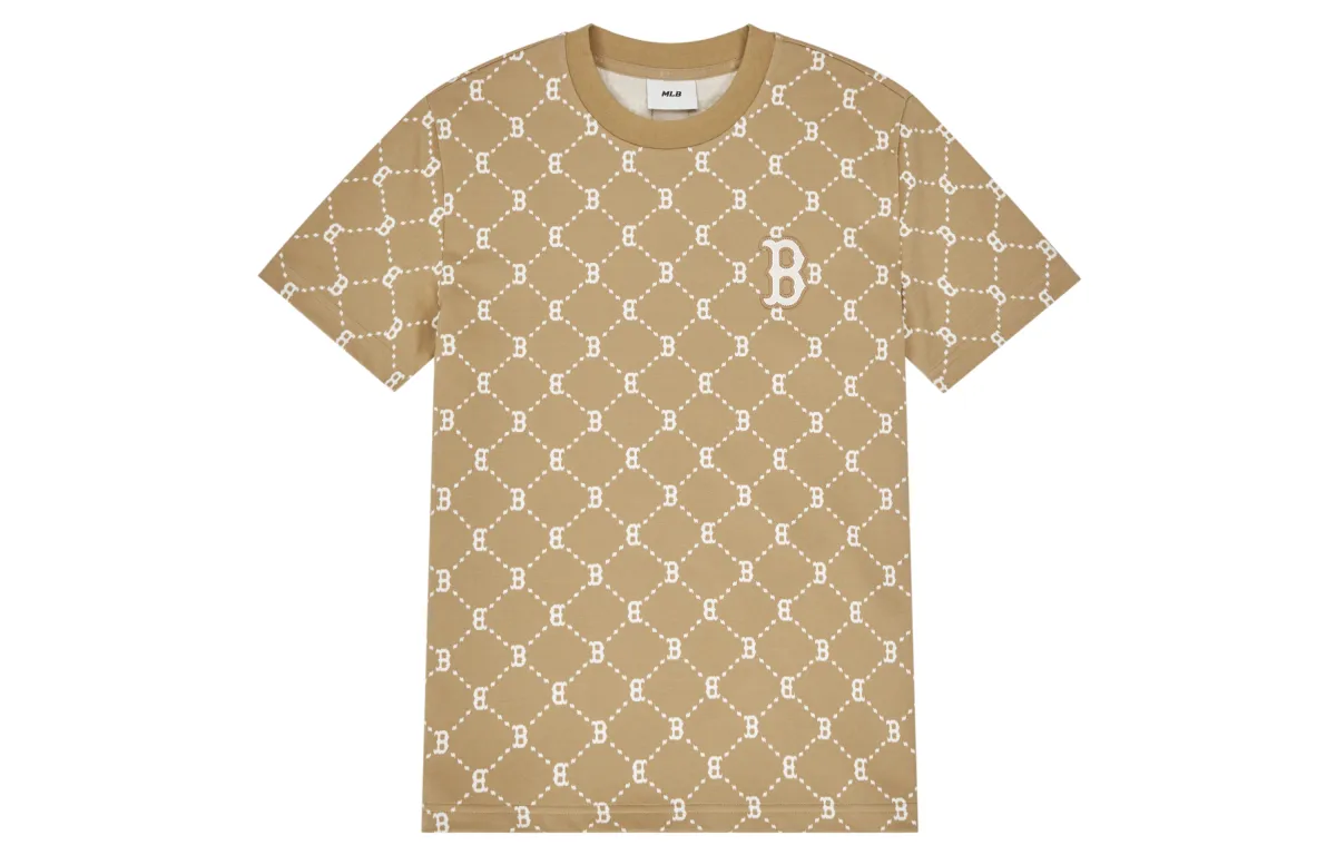 MLB MONOGRAM T Shirt Unisex Light Camel